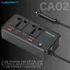 Cybernautt CA02 200W 2.4A Car Laptop Charger with Dual USB, Type-C Port & Fast-Charging USB