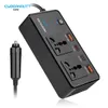 Cybernautt CA02 200W 2.4A Car Laptop Charger with Dual USB, Type-C Port & Fast-Charging USB