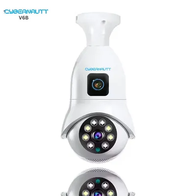 Cybernautt V6B Security Camera Pan-Tilt Wi-Fi Camera with 2-Way Audio, Night Vision, H.265, Supports SD Card & Cloud Storage