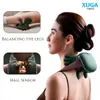 XUGA HM015 Heated Wireless Portable Shiatsu Neck and Back Massager Machine, Electric Deep Tissue 4D Kneading Massage, Simulated Human Hand Design for Pain Relief and Muscle Relax