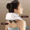 XUGA HM021 Neck Massager for Pain Relief - 5D Kneading Shoulder Massager, 2 Modes, Rechargeable, Hands-Free for Home, Office & Car