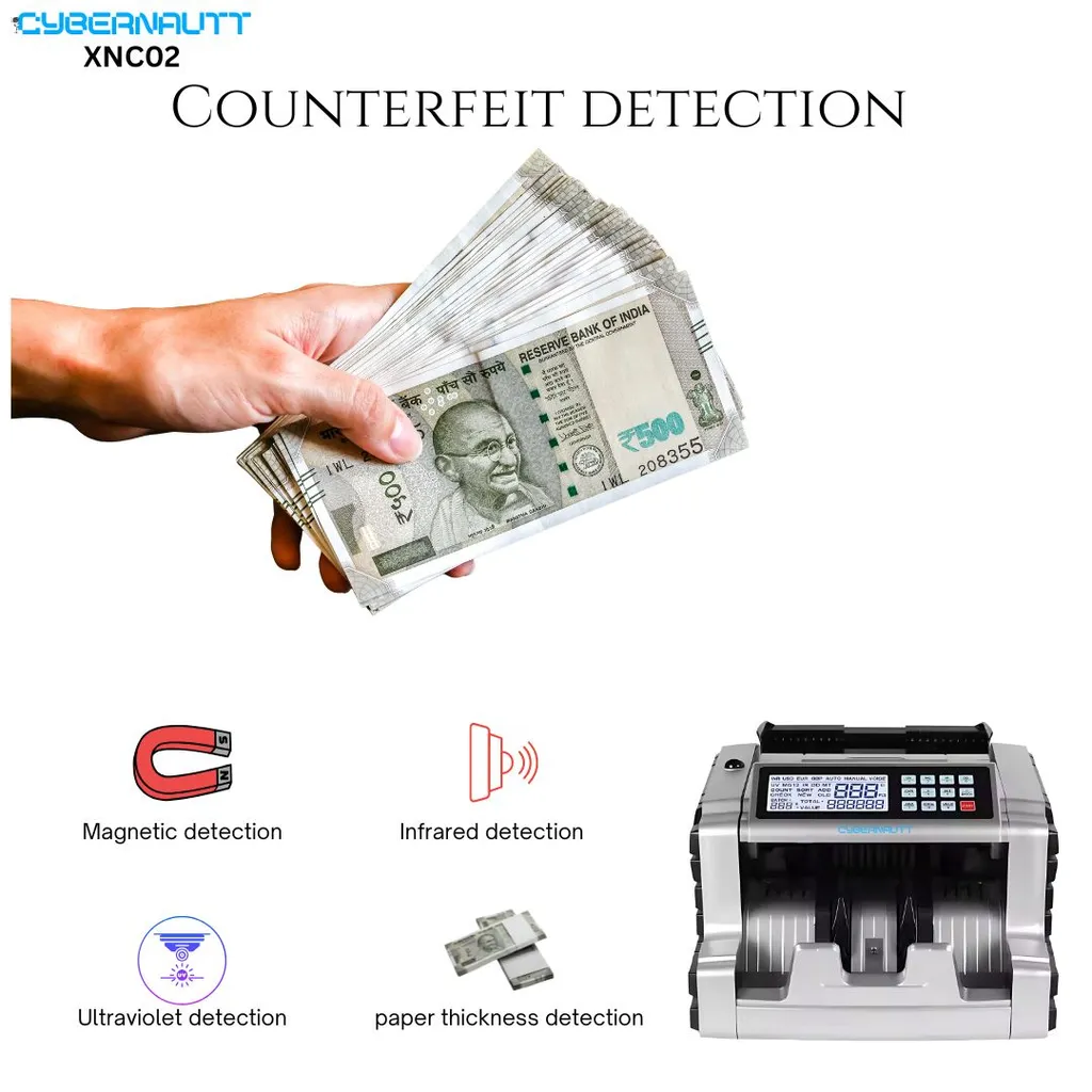 Cybernautt 1000 notes/min Heavy Duty Note Counting Machine, XNC02