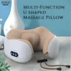XUGA HM022 Neck Massage Pillow -  Kneading Massager with Heat & Timer - Portable Cordless for Neck Shoulder Back