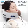 XUGA HM022 Neck Massage Pillow -  Kneading Massager with Heat & Timer - Portable Cordless for Neck Shoulder Back