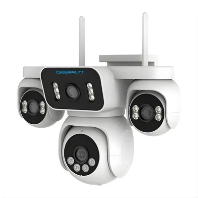Cybernautt Z16H 16MP Quad-Lens 360° Security Camera | AI Human Tracking, Night Vision, IP66