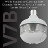 Cybernautt V7B 5MP Smart WiFi Bulb Camera | 360° Panoramic View, Night Vision, Two-Way Audio