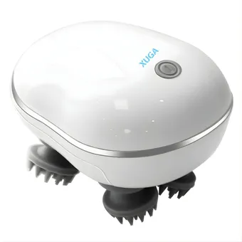 XUGA HM024 Electric Scalp Massager for Tension & Headache Relief, Features Red Light, 2 Speeds, Vibration for Full Body, Neck, Shoulder