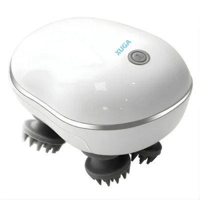 XUGA HM024 Electric Scalp Massager for Tension & Headache Relief, Features Red Light, 2 Speeds, Vibration for Full Body, Neck, Shoulder