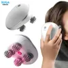 XUGA HM024 Electric Scalp Massager for Tension & Headache Relief, Features Red Light, 2 Speeds, Vibration for Full Body, Neck, Shoulder