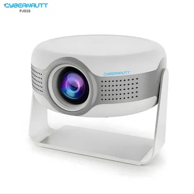 Cybernautt PJ015 Android 12 Projector - 720P Native, 280 ANSI, WiFi 6, 4K Support | Portable Home Theater