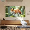 Cybernautt PJ016 Android 12 Smart Projector, 720P Portable Projector (Supports 4K), 280 ANSI Lumens, WiFi 6 Bluetooth 5.0 | 1+8GB | 1000:1 Contrast | Built-in Streaming Apps