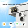 Cybernautt X2I 8MP 4G Solar Security Camera with Dual 4MP Lens, True Wireless LTE Connectivity, 1080P Full HD Video, 350° Pan and 90° Tilt, Solar Powered Battery Operation, Built-In Siren and Two-Way Audio for Remote Locations, Farms,