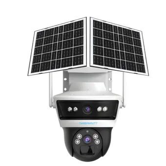 Cybernautt X20B 8MP Dual-Lens Solar Security Camera with 4MP + 4MP Ultra HD Imaging, 355° Pan and 90° Tilt Wide-Angle Coverage, Wireless Solar-Powered Operation, Smart Motion Detection Alerts,