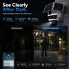 Cybernautt X20B 8MP Dual-Lens Solar Security Camera with 4MP + 4MP Ultra HD Imaging, 355° Pan and 90° Tilt Wide-Angle Coverage, Wireless Solar-Powered Operation, Smart Motion Detection Alerts,