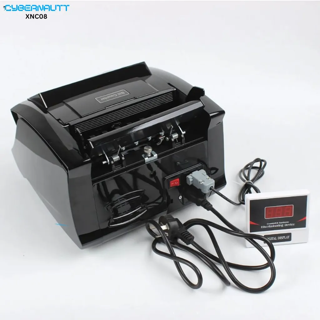 Cybernautt XNC08 900 Notes/min 80W LCD Display Currency Counting Machine with UV,MG,IR & 3D Detection