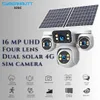 Cybernautt X20C 4G LTE Solar Security Camera Outdoor Wireless, 4MP 4-Lens 360° Panoramic, No WiFi Needed, Battery Powered, Pan Tilt, 1080P, 2-Way Audio, Built-in Siren, Vandal-Proof