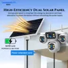 Cybernautt X20C 4G LTE Solar Security Camera Outdoor Wireless, 4MP 4-Lens 360° Panoramic, No WiFi Needed, Battery Powered, Pan Tilt, 1080P, 2-Way Audio, Built-in Siren, Vandal-Proof