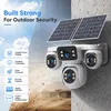 Cybernautt X20C 4G LTE Solar Security Camera Outdoor Wireless, 4MP 4-Lens 360° Panoramic, No WiFi Needed, Battery Powered, Pan Tilt, 1080P, 2-Way Audio, Built-in Siren, Vandal-Proof