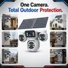 Cybernautt X20C 4G LTE Solar Security Camera Outdoor Wireless, 4MP 4-Lens 360° Panoramic, No WiFi Needed, Battery Powered, Pan Tilt, 1080P, 2-Way Audio, Built-in Siren, Vandal-Proof