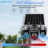 Cybernautt X11D Triple Lens 4G Solar Security Camera with Three 4MP Lenses, 1080P Full HD Video, 355° Pan and 90° Tilt Coverage, True Wire-Free Solar-Powered Operation, Built-In Siren and Two-Way Audio,