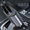 XUGA XA03 120W 4 in 1 Retractable Car Charger,Super Fast Charge Car Phone Charger, 1 USB Port, 1 Type C, 1 Other Connector, Car Charging Adapter for Phone