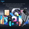 XUGA XA03 120W 4 in 1 Retractable Car Charger,Super Fast Charge Car Phone Charger, 1 USB Port, 1 Type C, 1 Other Connector, Car Charging Adapter for Phone