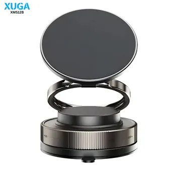 XUGA XMS12B 360° Vacuum Magnetic Phone Holder | Car Mount with Suction Cup | Holder for Car | Gym | Smooth Surface | Compatible with iPhone Android and All Smartphones