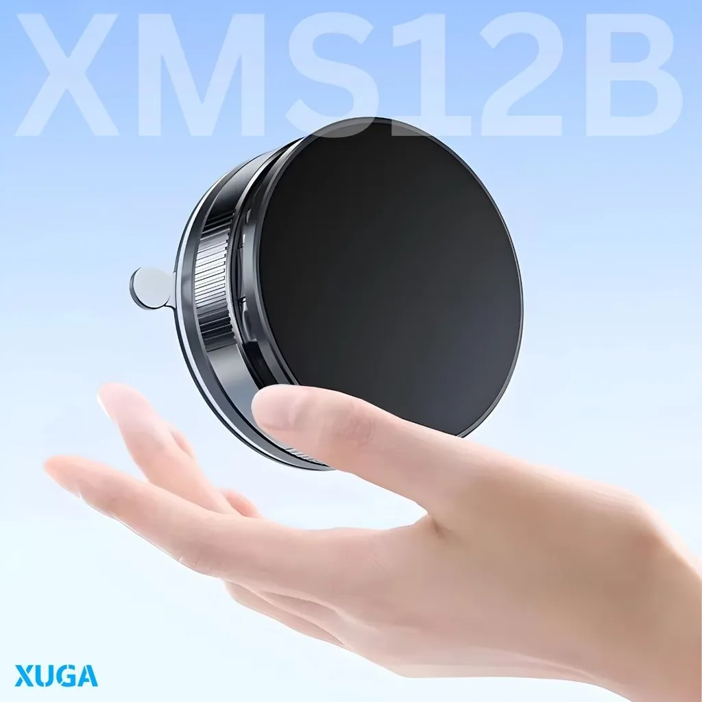 XUGA XMS12B 360° Vacuum Magnetic Phone Holder | Car Mount with Suction Cup | Holder for Car | Gym | Smooth Surface | Compatible with iPhone Android and All Smartphones
