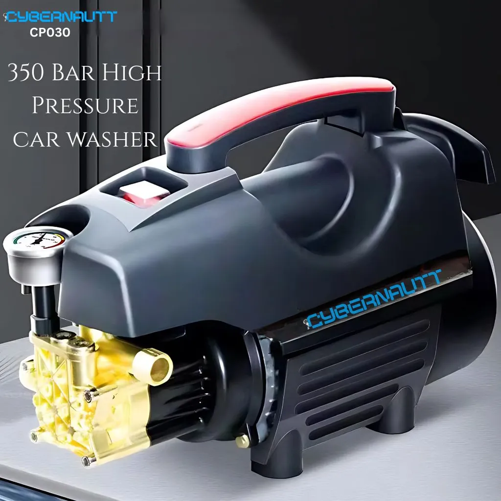 Cybernautt CP030 4000W High Pressure Washer, 350 Bar High Pressure, 8m Hose, 8lpm Flow, Pure Copper Induction Motor, for Cars, Bikes, Patios, AC & More