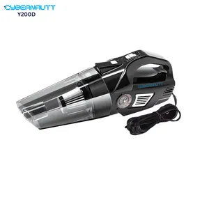 Cybernautt Y200D 130W 12VDC Portable Car Vacuum Cleaner Cum Tyre Inflator with LED Light for Car & Bike