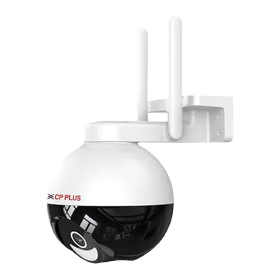 CP-PLUS CP-Z43Q Outdoor WiFi Security Camera 4MP - Weatherproof, White & IR Light (15m), Google Home, H.265, 4mm Lens