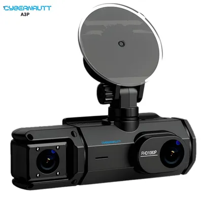Cybernautt A3P 3 Channel Dash Cam Front and Rear with Cabin Camera, 3