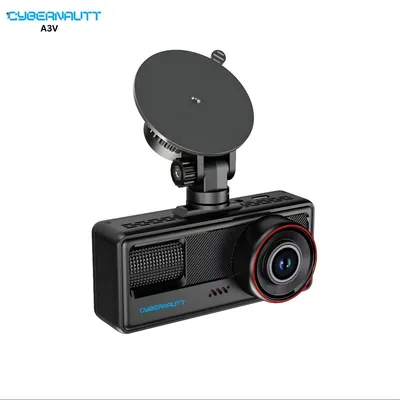 Cybernautt A3V 3 Channel Dash Cam Front Rear and Inside, 3 Way Triple Car Camera with Night Vision, Wi-Fi, 140° Wide Angle, G-Sensor, Parking Mode, Support 32GB SD Card