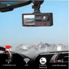 Cybernautt A3V 3 Channel Dash Cam Front Rear and Inside, 3 Way Triple Car Camera with Night Vision, Wi-Fi, 140° Wide Angle, G-Sensor, Parking Mode, Support 32GB SD Card