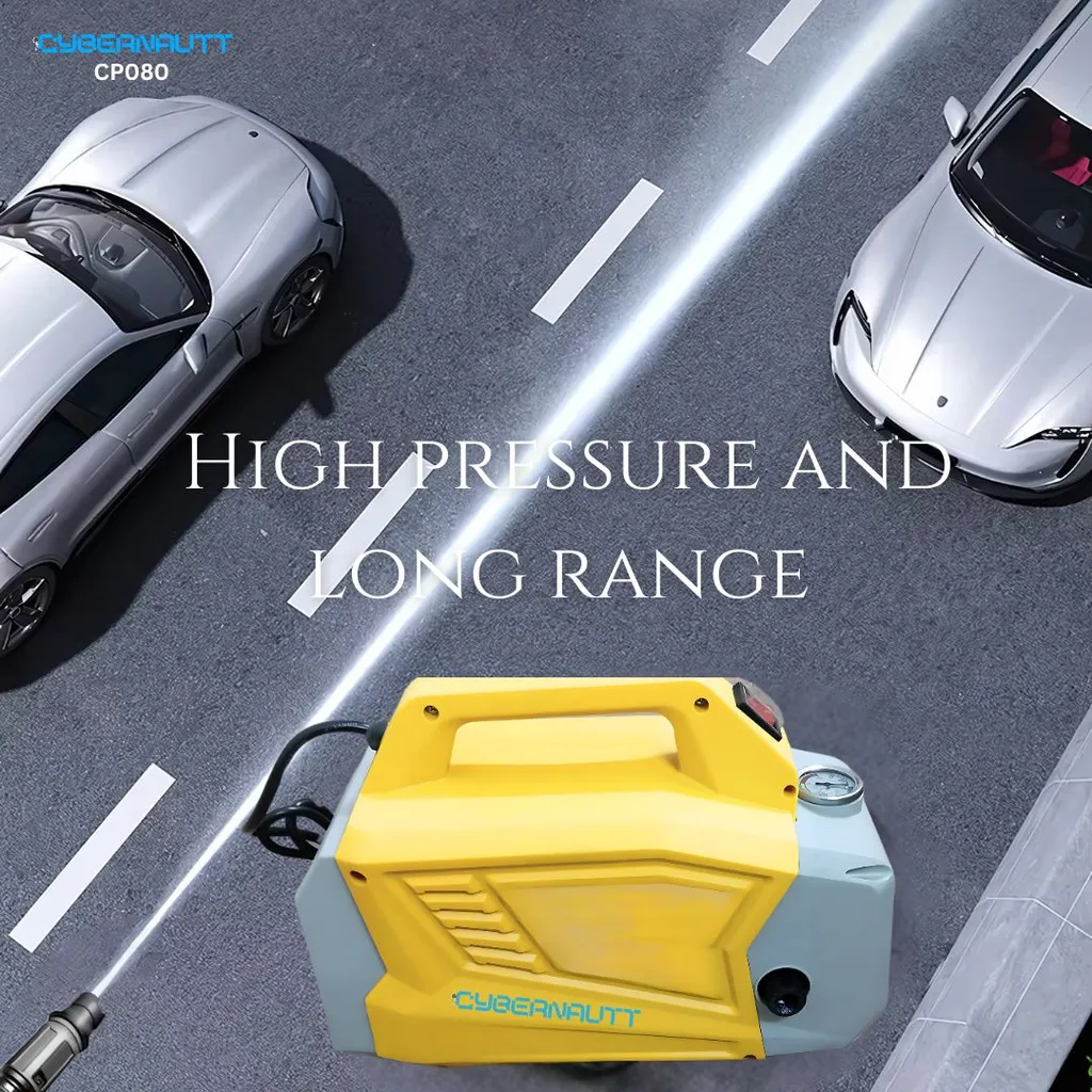 Cybernautt CP080 High-Pressure Washer - 150 Bar / 2175 PSI & 2400W Motor - Professional Grade Electric Cleaner for Cars, Motorcycles, Driveways, and Outdoor Surfaces