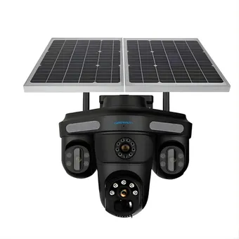 Cybernautt X11E 4G LTE Solar Security Camera Outdoor, 18MP Triple Lens, AI Human Detection, Full-Color Night Vision