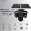 Cybernautt X11E 4G LTE Solar Security Camera Outdoor, 18MP Triple Lens, AI Human Detection, Full-Color Night Vision
