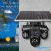 Cybernautt X11E 4G LTE Solar Security Camera Outdoor, 18MP Triple Lens, AI Human Detection, Full-Color Night Vision