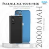 XUGA XB20A 20000mAh Power Bank, 22.5W Fast Charging Portable Charger with Wireless Charger & Digital Display