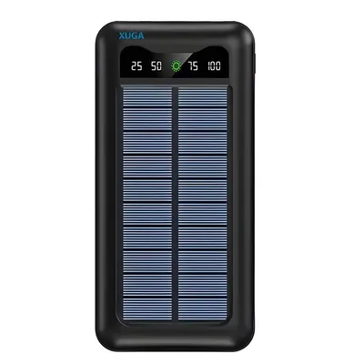 Xuga XB10S Solar Power Bank 10000mAh, 22.5W Fast Charging Portable Charger with Solar Panel, Triple Protection for iPhone Android Phone