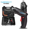 Cybernautt CN-SDB01 Cordless Screwdriver 3.6V Lithium Ion, 1300-1800mAh Rechargeable Battery, 250RPM Auto Lock Screwdriver for Home DIY