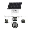 Cybernautt X18C 16MP 4G LTE Solar Security Camera, 10000mAh Battery Powered, All 3 Mobile controlled Lens, 4-Lens Stitched Vision, AI Human Detection, Dual-Light Color Night Vision