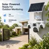 Cybernautt X18C 16MP 4G LTE Solar Security Camera, 10000mAh Battery Powered, All 3 Mobile controlled Lens, 4-Lens Stitched Vision, AI Human Detection, Dual-Light Color Night Vision