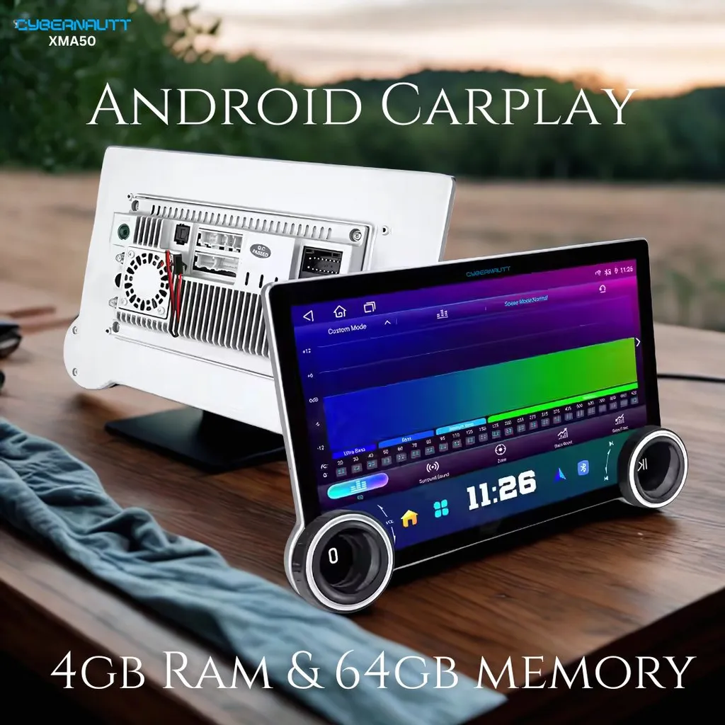 Cybernautt XMA50 10.1 inch 4GB RAM/64GB ROM HD Apple Car Play & Android Auto Car Dashboard Stereo