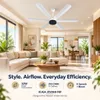 Xuga Jovian F6F Premium 1200mm Ceiling Fan | High SV 6.87 Service Value | 32W Low Power Consumption with 210 CMM Airflow | 6+ Boost Speed Settings I 5-year warranty
