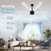 Xuga Jovian F6F-D Premium 1200mm Ceiling Fan | High SV 6.87 Service Value | 32W Low Power Consumption with 210 CMM Airflow | 6+ Boost Speed Settings I  5 years Warranty
