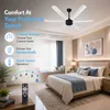 Xuga Jovian F6F-D Premium 1200mm Ceiling Fan | High SV 6.87 Service Value | 32W Low Power Consumption with 210 CMM Airflow | 6+ Boost Speed Settings I  5 years Warranty