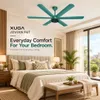 Xuga Jovian F6T Premium 1200mm Ceiling Fan | High SV 6.87 Service Value | 32W Low Power Consumption with 210 CMM Airflow | 6+ Boost Speed Settings | Copper Motor | 5 Years Warranty