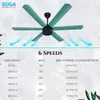 Xuga Jovian F6T-D Premium 1200mm Ceiling Fan | High SV 6.87 Service Value | 32W Low Power Consumption with 210 CMM Airflow | 6+ Boost Speed Settings