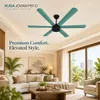 Xuga Jovian F6T-D Premium 1200mm Ceiling Fan | High SV 6.87 Service Value | 32W Low Power Consumption with 210 CMM Airflow | 6+ Boost Speed Settings | Copper Motor | 5-year warranty